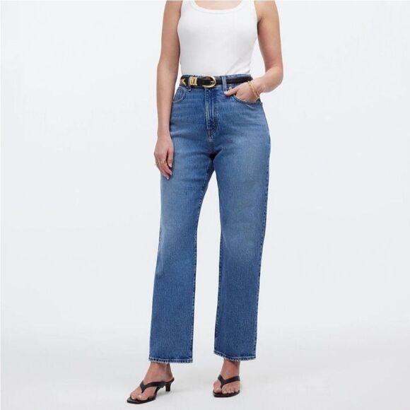 The Curvy '90s Straight Crop Jean in Hazeldell Wash light blue Size 25 - Picture 10 of 16